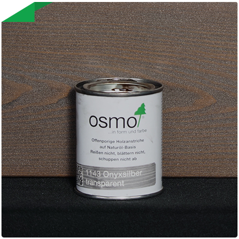 OSMO 1143 Оникс серебро · Защитное масло-лазурь с эффектом серебра